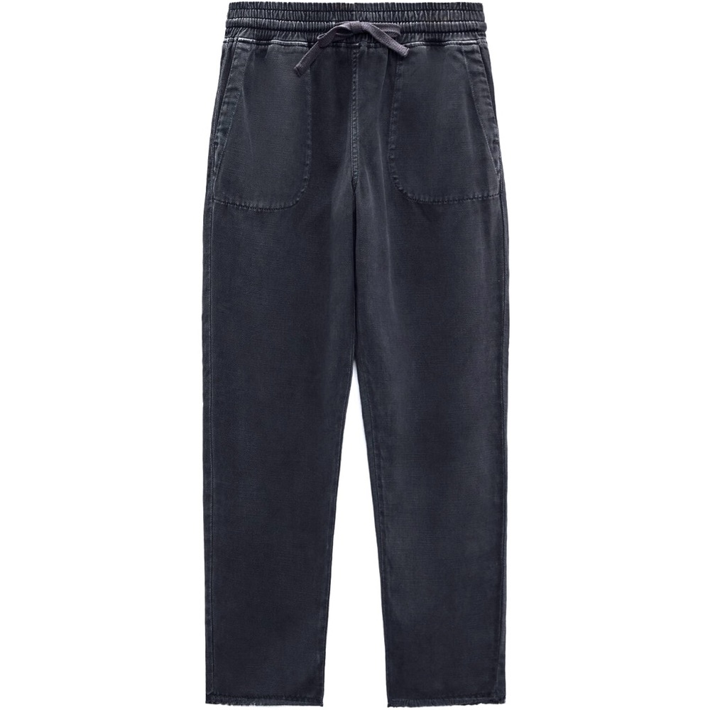 Zara - Relaxed Joggers w/Pockets - Blue Gray - S